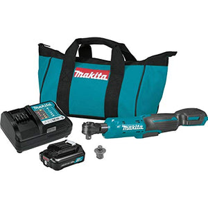 Makita RW01R1 12V max CXT® Litio-Ion Inalámbrico 3/8" / 1/4" Sq. Kit de trinquete de accionamiento (2.0Ah)