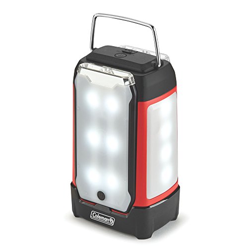 Coleman Duo Pro 2000032683 - Linterna LED (2 Paneles, Color Negro y Rojo, 400 lúmenes)