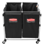 Rubbermaid Commercial Executive Series Collapsible X-Cart, 2 to 4 Bushel,