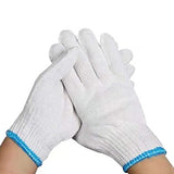 KBREE Guantes de algodón Blanco Guantes de Trabajo Guantes Blancos Manualidades Etiqueta Trabajo protección Puro algodón Jersey Guantes Blancos