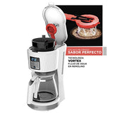 Cafetera Black + Decker HoneyComb Programable con Filtro Permanente y Sistema de Goteo en Vortice, 12 Tazas, CM1251W-LA