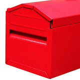 BIG RED TB101 Torin - Caja de herramientas portátil de acero con cierre de cierre de metal y bandeja de almacenamiento extraíble, color rojo