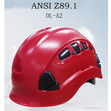 LINGOSHUN Casco de Obra Protección en el Trabajo ABS Casco de Seguridad en Trabajos en Altura Protección de la Cabeza/Yellow / 1 PCS