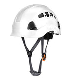 Jiawu Casco de espeleología, Casco de Seguridad Material de Calidad Resistencia a Altas temperaturas para espeleología(28 * 21 * 18cm-Blanco)