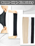 10 pares de mangas de enfriamiento para el sol, protección UV, mangas de brazo para hombres y mujeres (negro, blanco, color de piel, seda de hielo tejida)