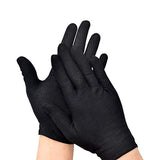 Operitacx Guantes de Algodón 12 Pares de Guantes de Trabajo de Trabajo de Trabajo Guantes de Protección Estirable Guantes de Seguridad Guantes de Inspección de Joyas de Monedas 19X10