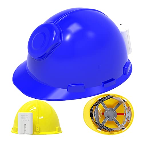 Casco de Seguridad Recargable Con Ventilador Oculto Velocidad Del Viento de 4 Velocidades Cascos de Construcción de Motor Sin Escobillas de 6 Polos Y 3,5 W Banco De Energía Independiente de Tipo Br