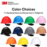 3M - Casco de seguridad SecureFit H-705SFR-UV, rojo, sin ventilación, con sensor Uvicator, suspensión de trinquete de difusión de presión de 4 puntos, ANSI Z87.1