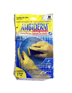 Ambiderm Guante mediano de látex afelpados con algodón. APPCROM