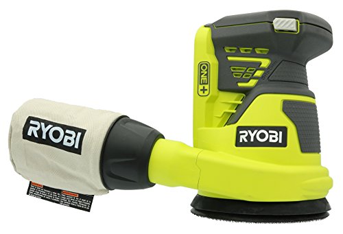 Ryobi P411 One + 18 Voltios, 5 pulgadas,lijadora de órbital con alimentación de batería (batería no incluida / herramienta eléctrica solamente)