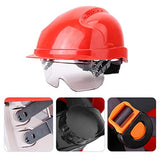 Taidda- Sombrero de Trabajo de Seguridad, Casco de Trabajo Estable humanizado, cómodo y antirruido, Electricista reparador para Soldador(6.00*6.00*4.00cm-Red)