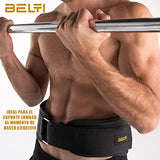 Belti Cinturón para Pesas – Cinturones Hombre y Mujer Talla XL – Ideal para Actividades como Crossfit | Brinda Soporte Lumbar | Cinturón para Pesas y Gym con Respaldo Lumbar | Soporte Espalda