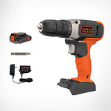 BLACK+DECKER BCD702C1 Taladro inalámbrico de litio de 20 voltios máx.