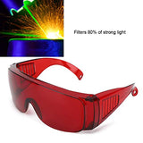 Gafas láser Gafas de seguridad Accesorio industrial Gafas protectoras Luz roja Longitud de onda 650 Luz azul 445 Luz azul púrpura 405 nm para filtro de luz(rojo)