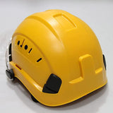 LINGOSHUN Casco Protector al Aire Libre Ajustable con Gafas Casco de Seguridad Industrial para Escalada de Construcción/Yellow / 1 PCS