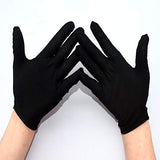 GSHLLO 6 pares de guantes de trabajo de algodón negro para monedas, guantes de inspección de joyería para mujeres y hombres