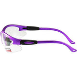 Global Vision Cougar Lab & Gafas de seguridad Lente transparente (morado)