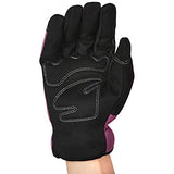 AmazonBasics Women's Work Gloves, Garden Gloves, Purple, M