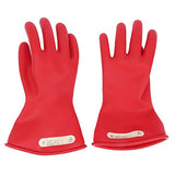 Pongnas Par de Guantes aislantes de látex, Clase 00, Dedo Completo, bajo Voltaje, 500 V, Guantes Reutilizables, IEC 60693-2014(9)