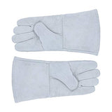 TEHAUX Guantes de Soldadura Guantes de Piel de Vaca Resistentes Al Fuego Soldador Mano de Trabajo Guantes de Línea Ignífugos Protector de Manos 34X14cm