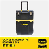 STANLEY Caja de Herramientas Rodante con Bandeja Removible 3 en 1 STST18613