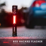 NEBO SLYDE+ Linterna LED táctica, Potente Linterna Brillante de 400 lúmenes con luz de Trabajo Deslizante para revelar, luz de Peligro roja y Base magnética