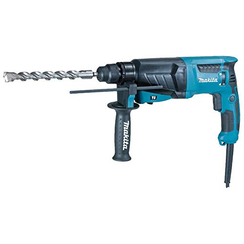 Makita HR2630 Combo Martillo Rotativo SDS Plus con Maletín, V.V.R. 2 Funciones, 0-4.600 Ipm, 800W, 1