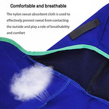 Capucha de soldadura Resistente al calor Casco de nylon Cuello con cuello soldador Protección de seguridad Blish Azul, Capucha de soldadura de nylon