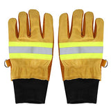 Yesbaby Guantes de Trabajo Ignífugos Guante de Seguridad Resistente Al Calor Antivalor de Cuero de Vaca Duradero