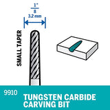 Dremel 9910 Fresa de Carburo de Tungsteno 1/8 Pulgadas para Materiales Duros