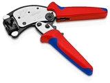 KNIPEX Tools 97 53 19 KNIPEX Twistor® T Alicates de crimpado autoajustables para virolas de alambre, 8 pulgadas