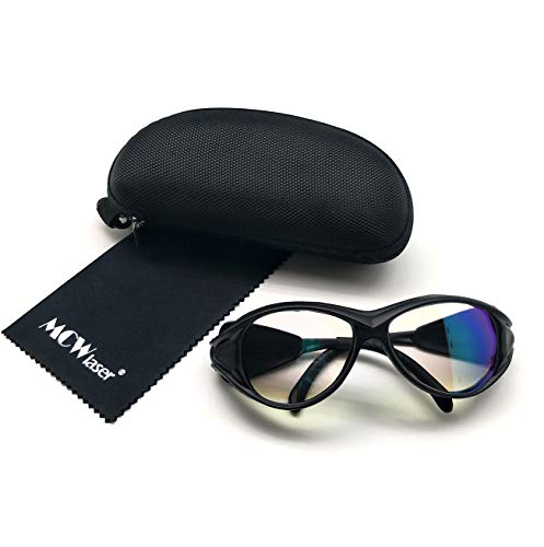 MCWlaser Gafas protectoras de seguridad 1064nm reflectante tipo CO2 láser de fibra YAG marcado láser corte YAG pelo eliminación del tatuaje belleza EP-24