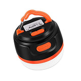 Yostyle Lámpara de Camping, IP66 LED de Luz de Emergencia 8 Modos, Recargable 2 en 1 Linterna iluminación Exterior Portátil con Gancho para Pesca Naranja