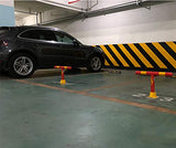 DICOINA Bolardos de estacionamiento con candado, Protector de Entrada para estacionamiento de automóviles, bolardo de Barrera de Seguridad con Cinta Reflectante, Poste de estacionamiento de bolardo