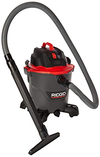 Ridgid RT1200M Aspiradora de sólidos y líquidos 5 HP, 12 Galones, negro con rojo