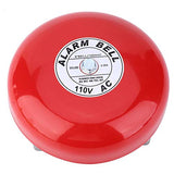 Campana de alarma contra incendios, CB-6B Campana de alarma eléctrica de 95dB 150 mm / 5.9in Campana de alarma Campana de alarma de seguridad para la escuela Hogar Fábrica(AC 110V)