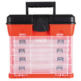 Stalwart 75-3182A Rack System Tool Box with 4 Organizers, 11"