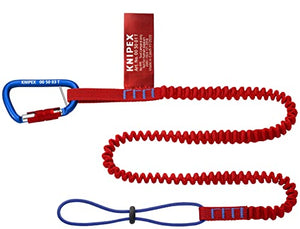 KNIPEX Tools 00 50 05 T BKA - Cordón de sujeción para herramientas con mosquetón de ojo cautivo, 38 pulgadas