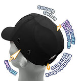 Paquete de 6 gorras de béisbol negras Lucent Path – Gorras de protección para la cabeza de sombrero duro de seguridad ligeras