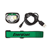 Energizer Vision - Linterna Frontal LED Recargable, Resistente al Agua, para Exteriores, Equipo de Camping y Suministros de Huracanes, Incluye Cable de Carga USB, Paquete de 1