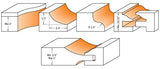 CMT 800.515.11 Six Piece Kitchen Cove Cabinetmaking Router Bit Set With 1/2 Shank by CMT