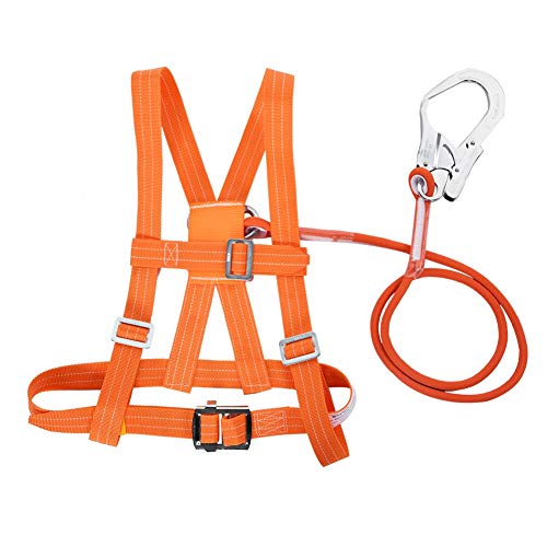 Kits de arnés de seguridad, arnés de seguridad para la detención de caídas, 6 stypes Arnés de escalada ajustable para exteriores Cinturón de seguridad Cuerda de rescate(Hebilla grande 5M)