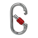 BYANG Mosquetón de escalada de bloqueo resistente (rojo, paquete de 4) con clasificación CE de 25 kN de 5000 libras, aprobado por terrenos resistentes, con bloqueo de torsión industrial, clips para aparejos, cuerdas, hamacas, camping