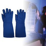 OFUNGO Guantes de Trabajo, protección a Baja Temperatura for la molienda criogénica, 38 cm (Size : 5.875)