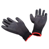 Colorido - Guantes de Trabajo cómodos de Nailon antiestáticos, Antideslizantes, protección de Dedos, Seguros para Hombres, Negro, 1