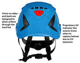 3M SecureFit - Casco de seguridad X5003V-ANSI, azul, ventilado