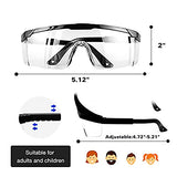 TCI Lentes De Seguridad Anti Virus Protectores Gafas Protectoras Transparentes Protecciones para Los Ojos Lentes Transparentes, de Visión Amplia, Ajustable