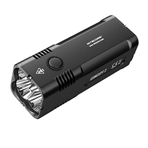 Nitecore Concept 2 6500 lúmenes - Luz Recargable compacta, Color Negro