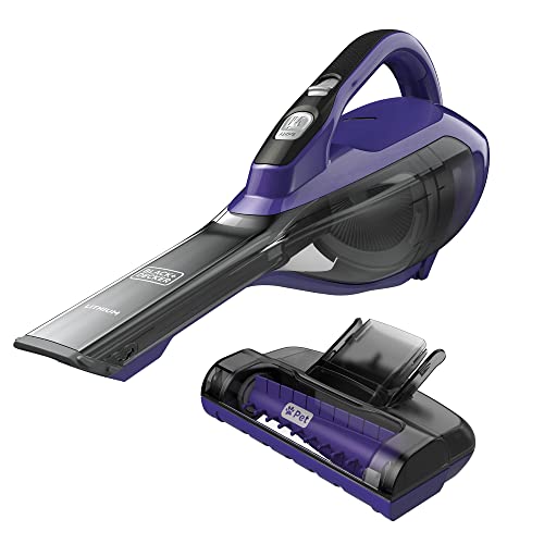 Black & Decker HLVA315J22 Aspiradora de Mano de Litio, Purple Pet Head /2.5 Amp Hour, 1, 1