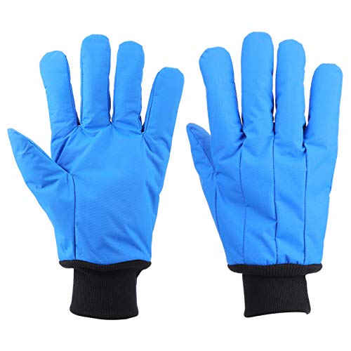 Guantes criogénicos, resistentes al nitrógeno líquido Guantes calientes resistentes a bajas temperaturas para almacenamiento en frío